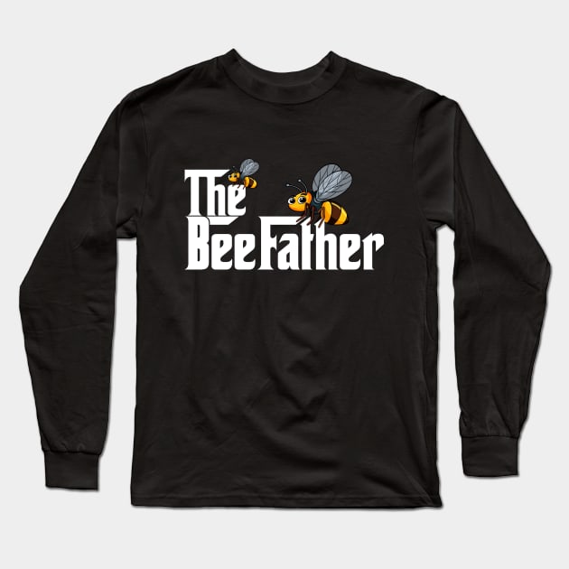 The BeeFather Shirt I Beekeeper GiftI Long Sleeve T-Shirt by MYFROG